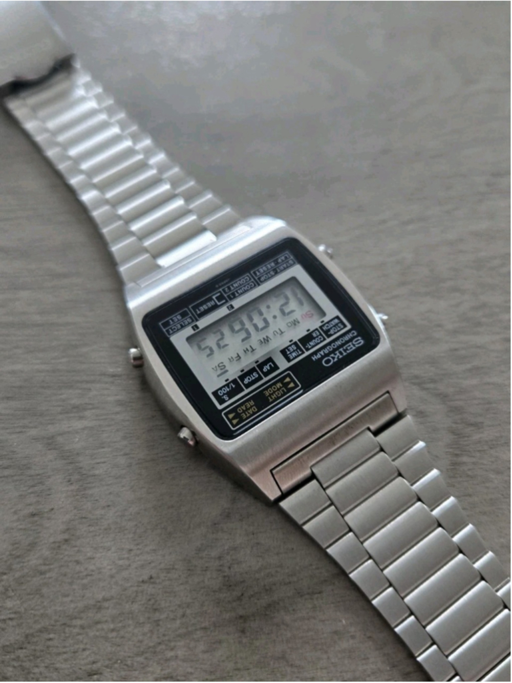 90s Vintage Seiko TVスクエア オクタゴン デイデイト Rare Vintage Seiko M929-4000 Digital LCD Quartz Watch… - Gem